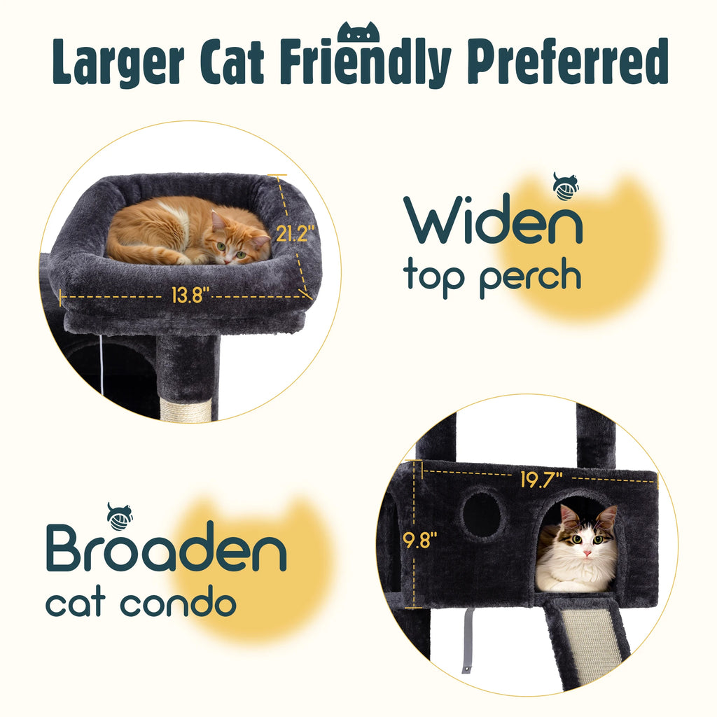 Pawwtopia™ Multi-Level Large Cat Tree