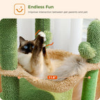 Pawwtopia™ 4-in-1 Small Cat Tree Tower
