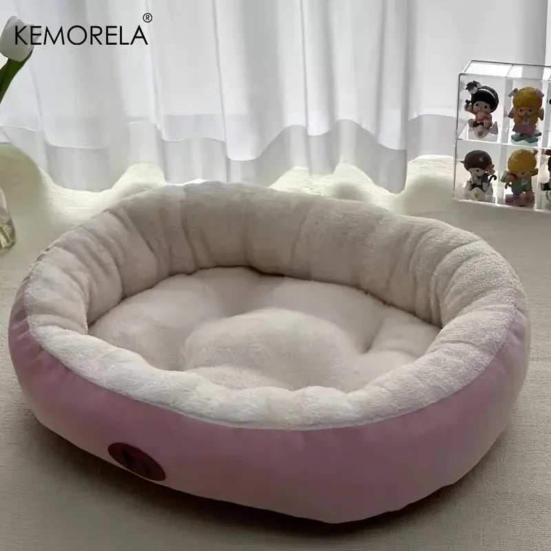 Pawwtopia™ Cozy Oval Snuggle Pet Bed