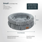 Pawwtopia™ Washable Round Pet Bed