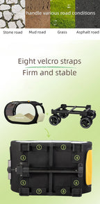 Portable Pet Trolley Carrier with Wheels