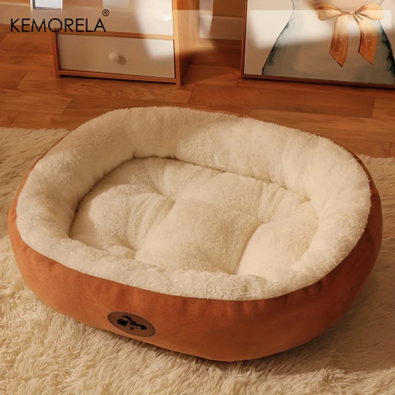 Pawwtopia™ Cozy Oval Snuggle Pet Bed