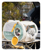 Portable Pet Trolley Carrier with Wheels