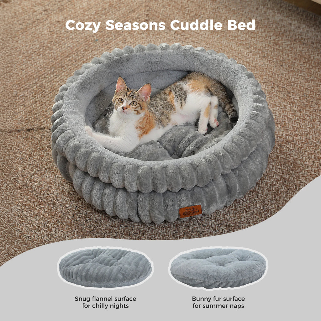 Pawwtopia™ Washable Round Pet Bed