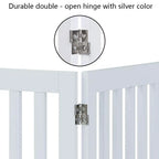 36 H Free Standing Tall Wooden Indoor Pet Gate Dog Cat Baby Dog Gates Fence For House Doorway Stairs