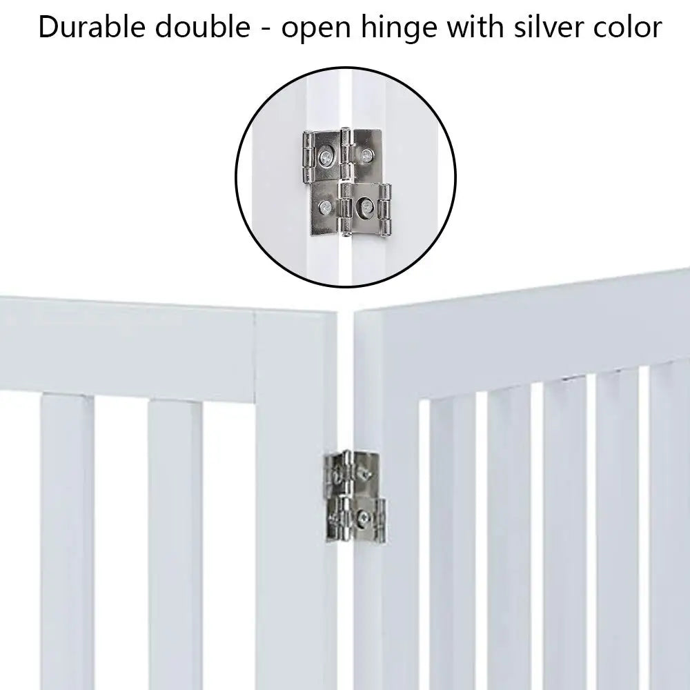 36 H Free Standing Tall Wooden Indoor Pet Gate Dog Cat Baby Dog Gates Fence For House Doorway Stairs