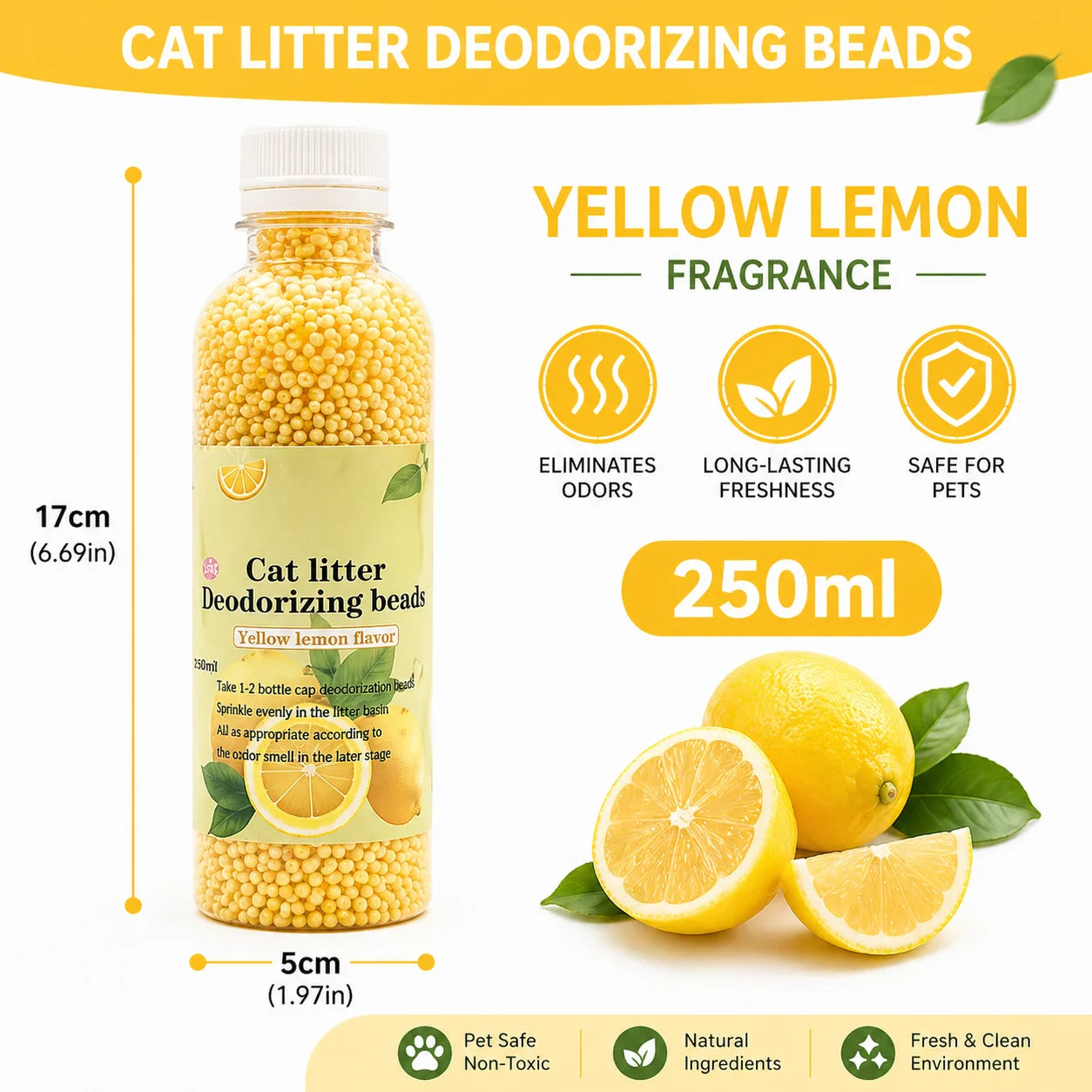 250ML Cat Litter Deodorizing Beads