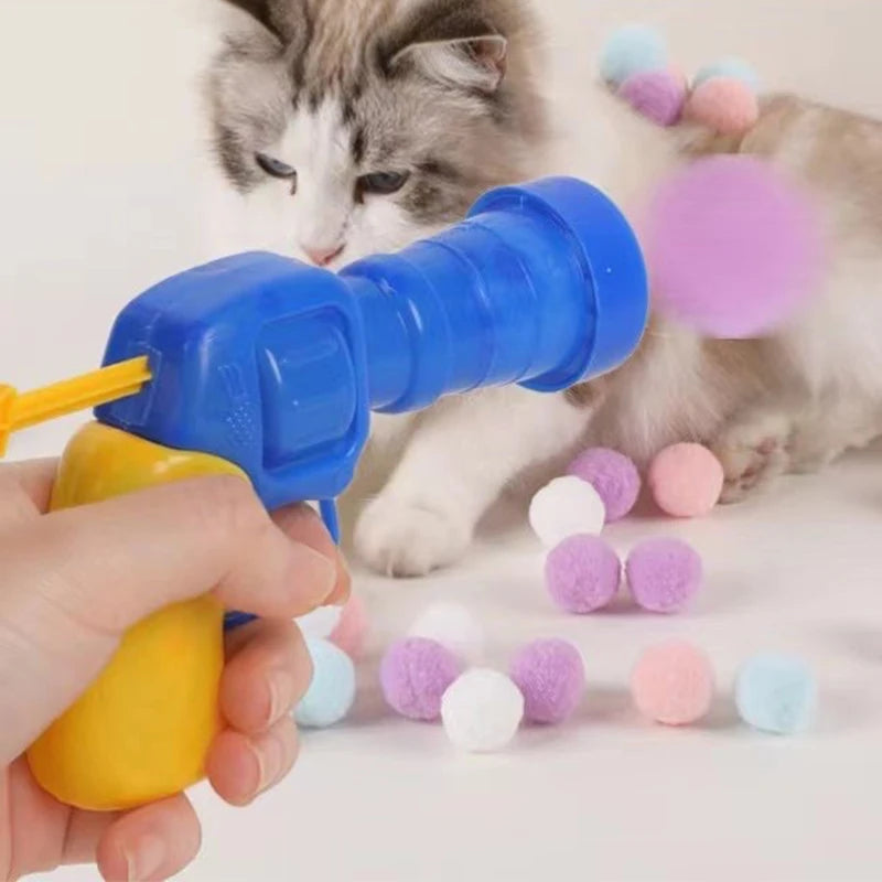 Pawwtopia™ Cat Plush Ball Shooting Gun