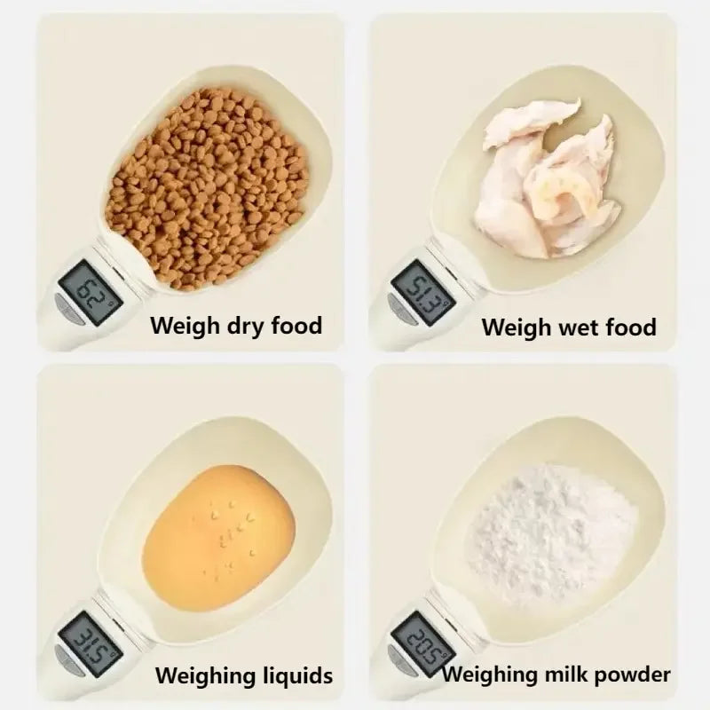 Pawwtopia™ Digital Pet Food Measuring Spoon – Kitchen Scale for Accurate Cat & Dog Food Portions