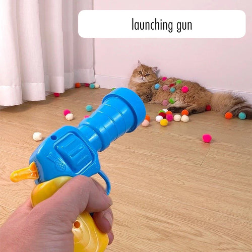 Pawwtopia™ Cat Plush Ball Shooting Gun