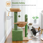 Pawwtopia™ 4-in-1 Small Cat Tree Tower