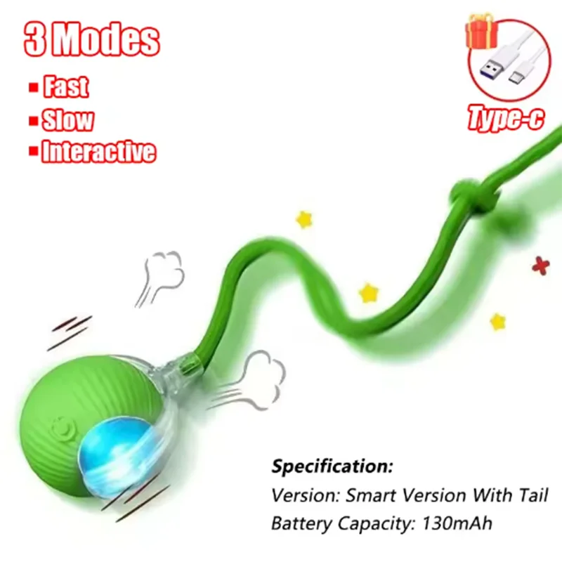 Pawwtopia™ ZoomTail Smart Cat Toy