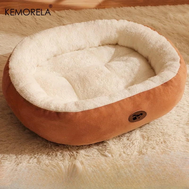 Pawwtopia™ Cozy Oval Snuggle Pet Bed