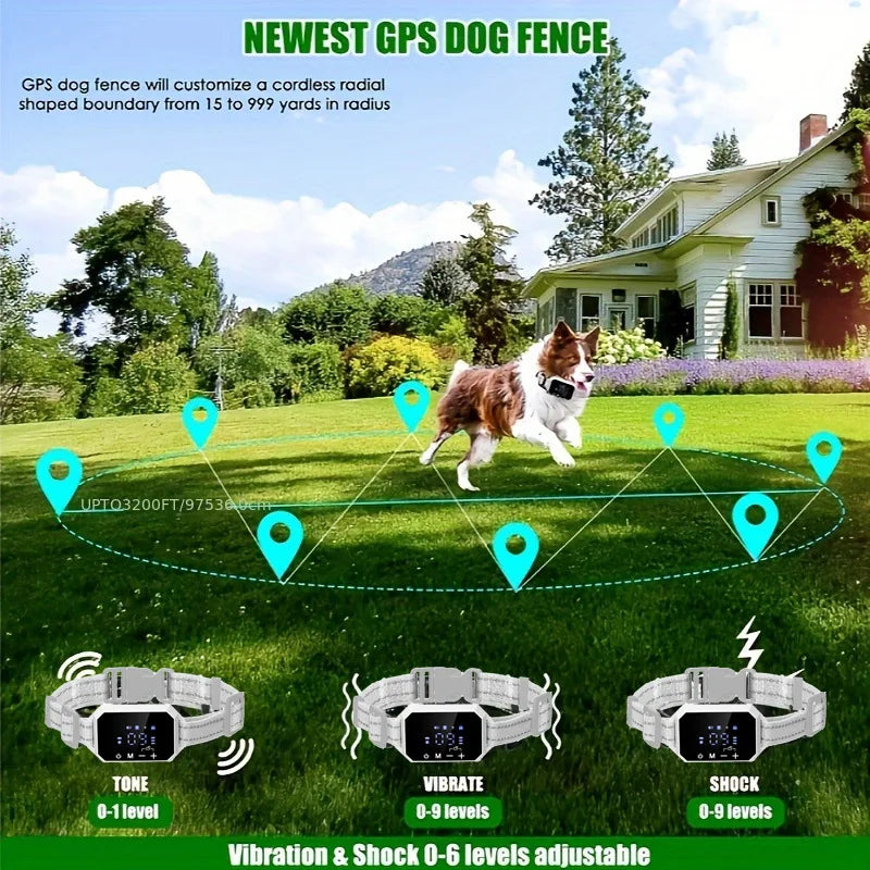Wireless GPS Collar for Large Dogs