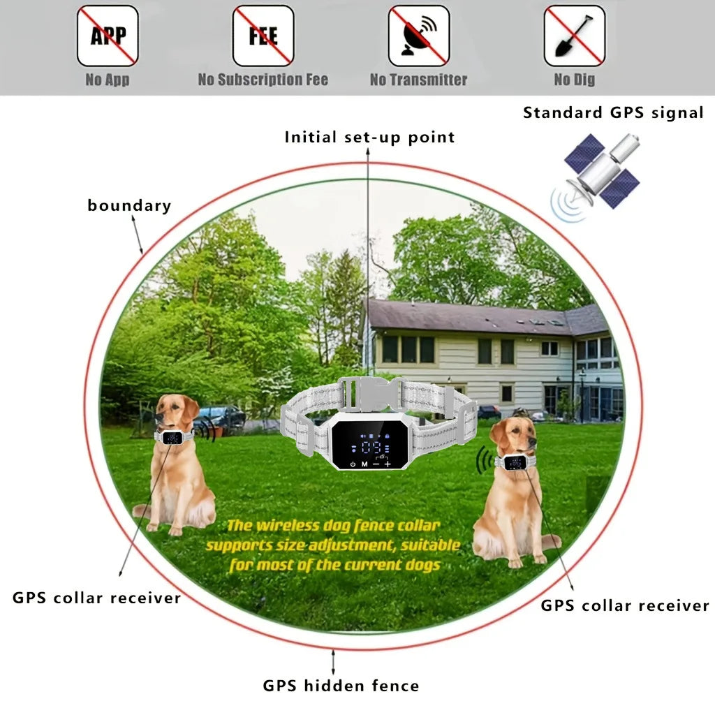 Wireless GPS Collar for Large Dogs