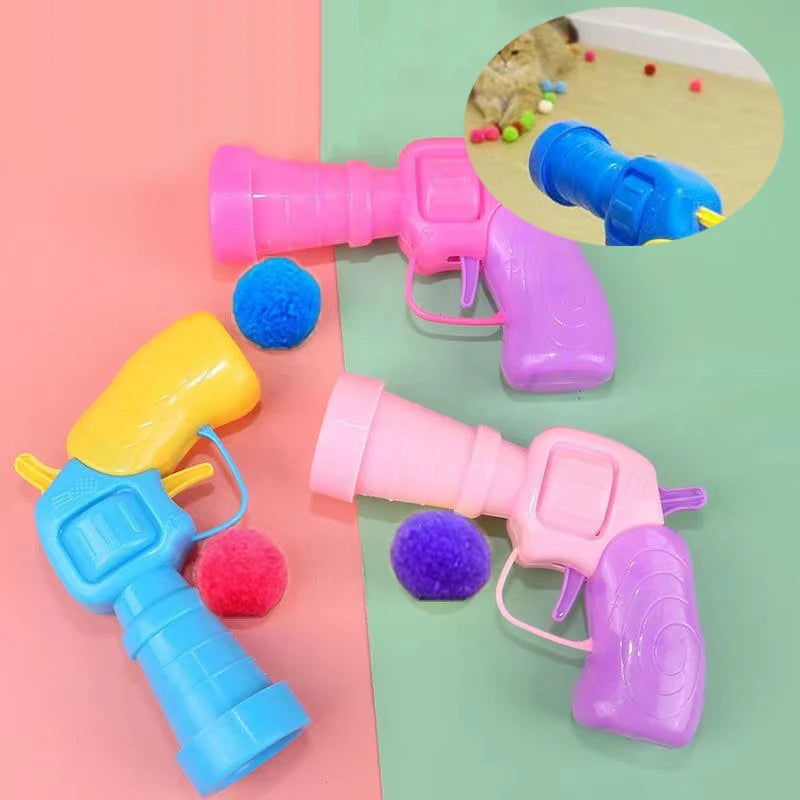 Pawwtopia™ Cat Plush Ball Shooting Gun