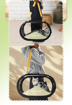Portable Pet Trolley Carrier with Wheels