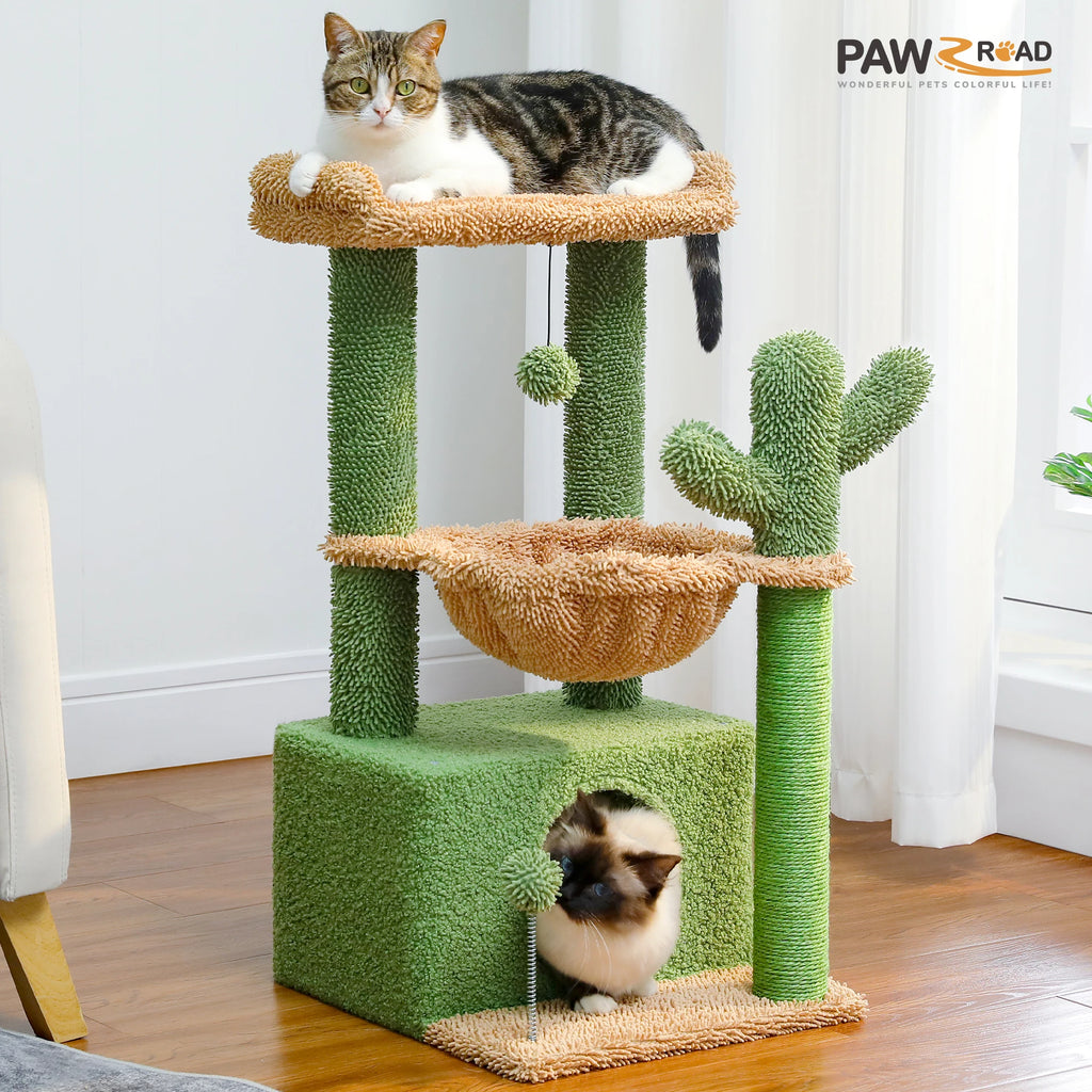 Pawwtopia™ 4-in-1 Small Cat Tree Tower