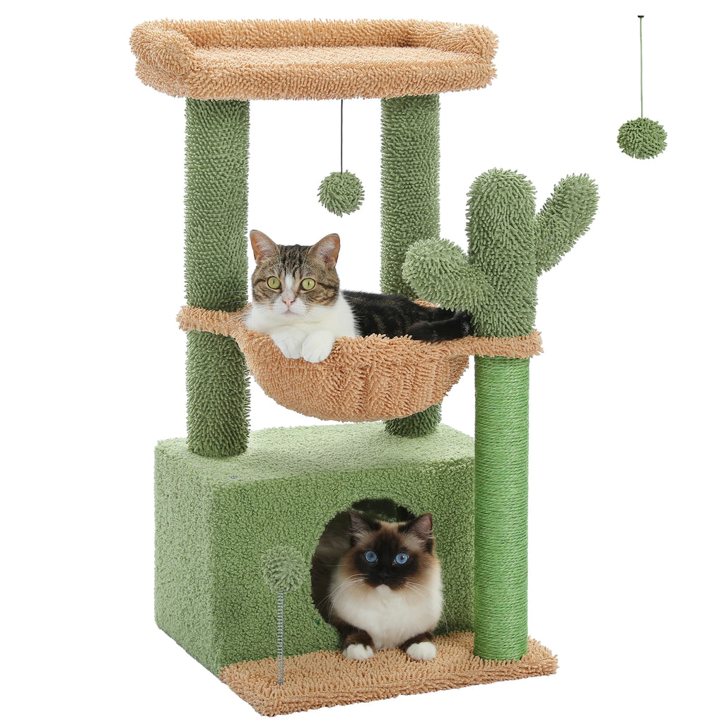 Pawwtopia™ 4-in-1 Small Cat Tree Tower