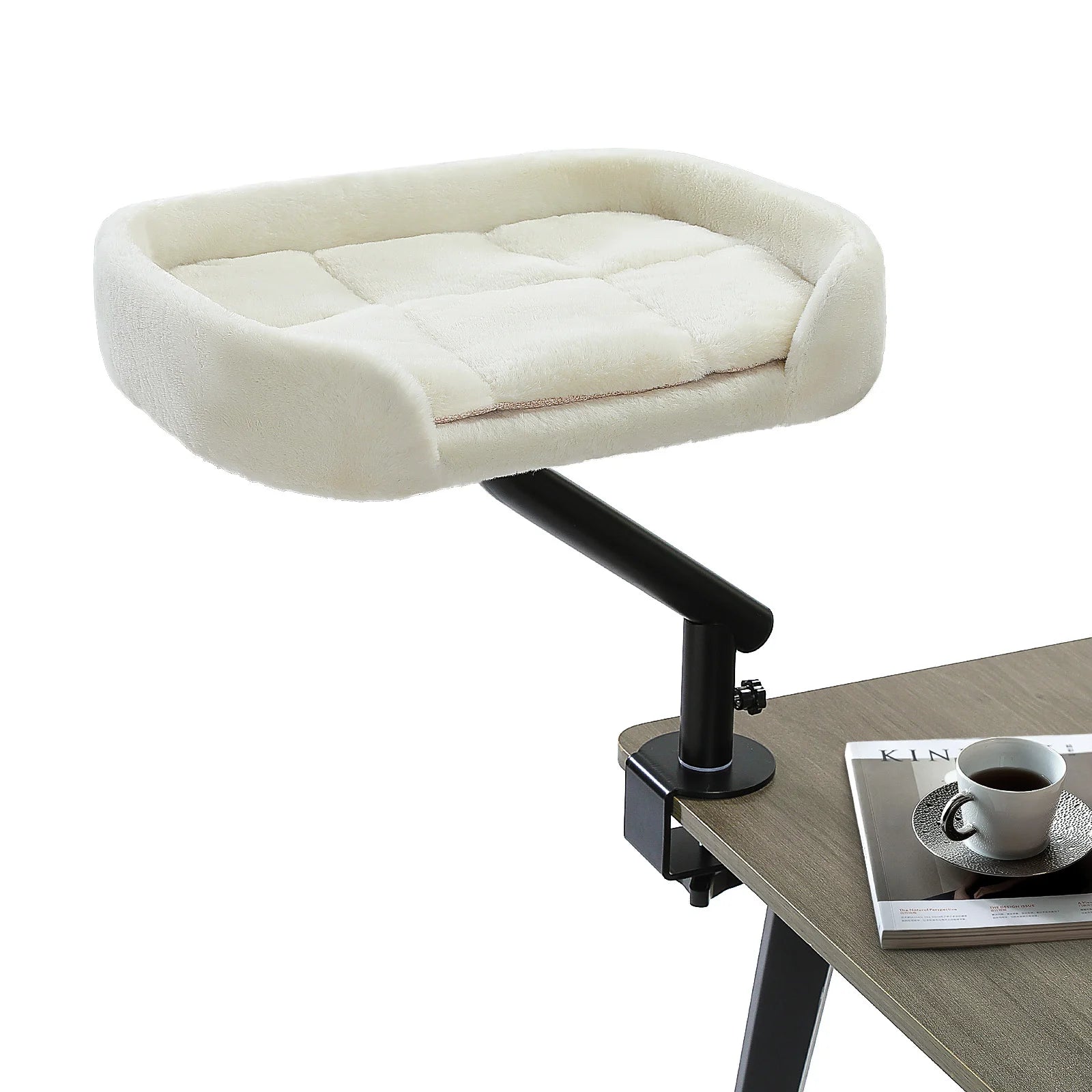 Pawwtopia™ Cat Desk Bed, 360° Rotatable