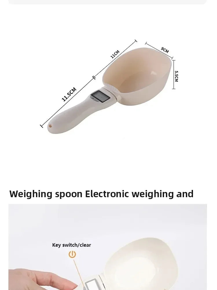 Pawwtopia™ Digital Pet Food Measuring Spoon – Kitchen Scale for Accurate Cat & Dog Food Portions