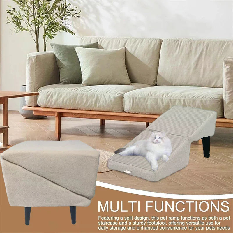 2-In-1 Wooden Dog Steps