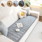 1PC-Flannel practical sofa cushion, high-end, simple, and fashionable plush cushion, all season universal sofa cushion