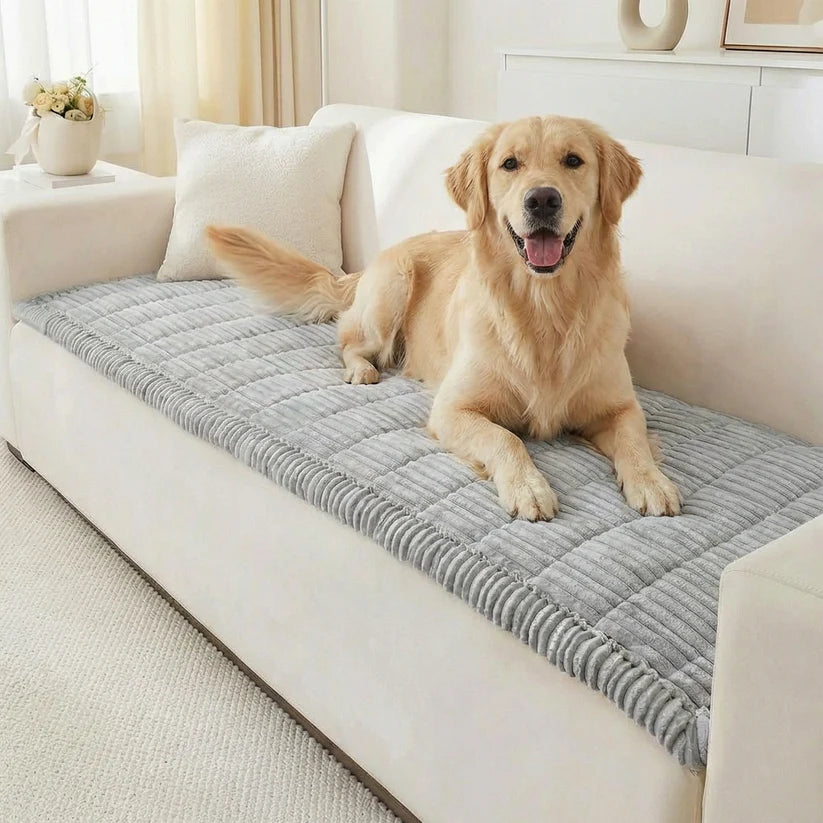 Pawwtopia™ Plush Pet Couch Cover