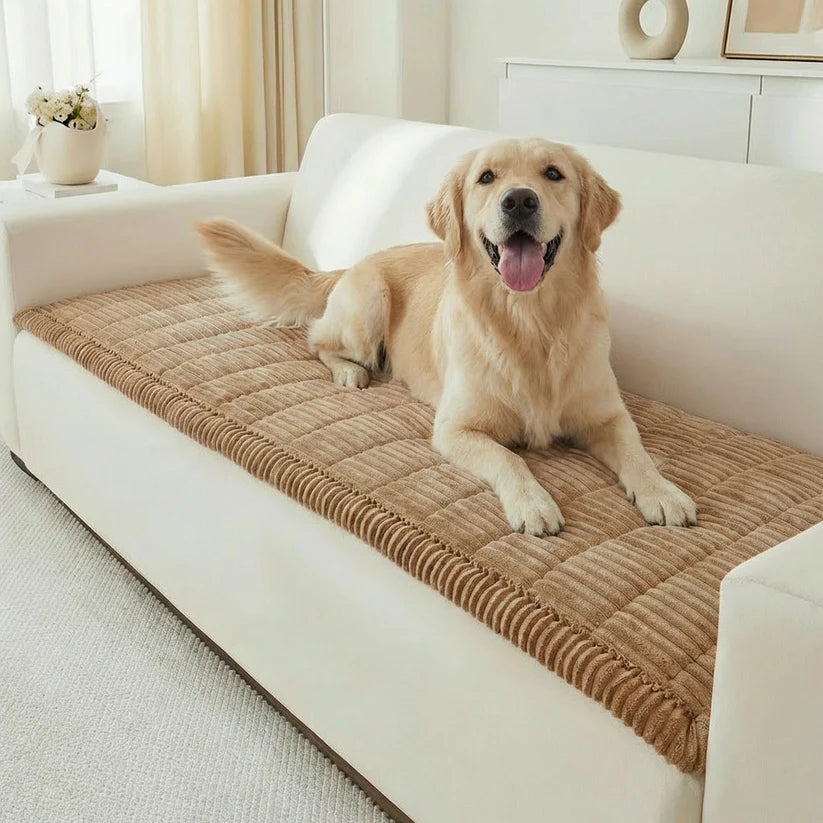 Pawwtopia™ Plush Pet Couch Cover